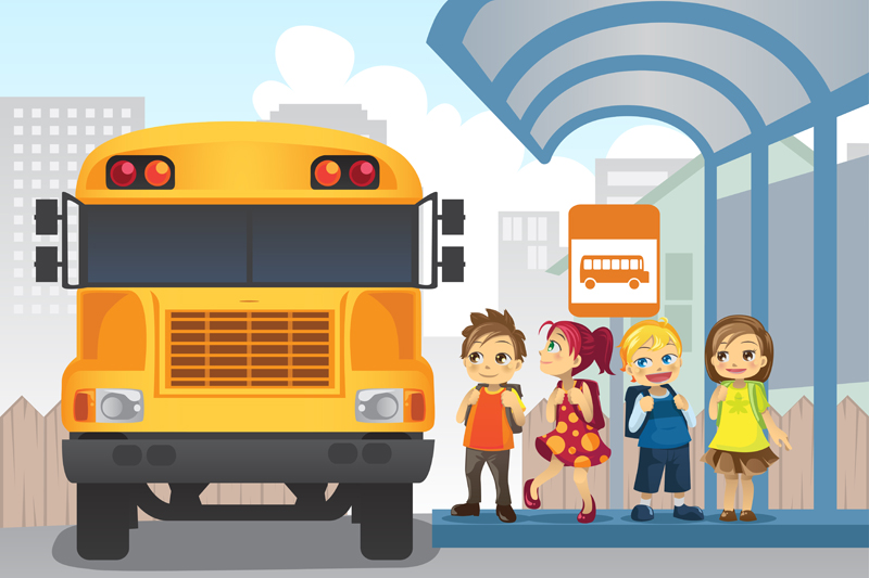 Godziny odjazdów autobusów szkolnych z poszczególnych miejscowości
