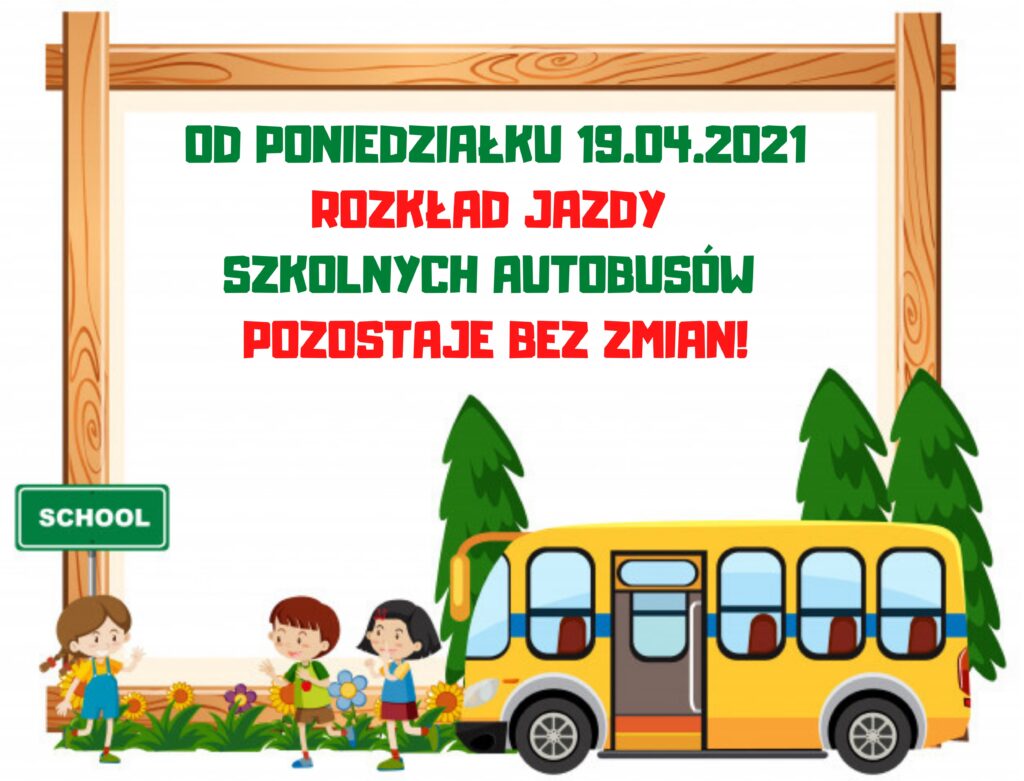 Rozkład jazdy szkolnych autobusów