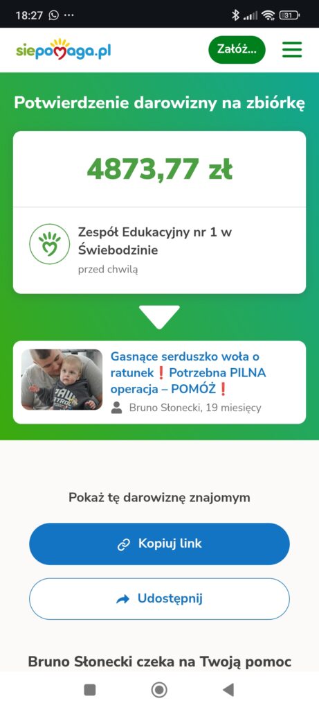 Charytatywny Kiermasz Słodkości – dziękujemy!