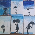 prace uczestników zajęć plastycznych