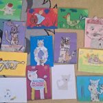 prace uczestników zajęć plastycznych