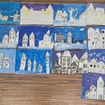 prace uczestników zajęć plastycznych