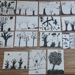 prace uczestników zajęć plastycznych