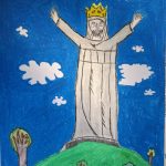 praca uczestnika zajęć plastycznych