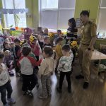 wizyta strażaka w przedszkolu