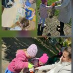 Dzieci z przedszkola podczas obchodów Dnia Ziemi